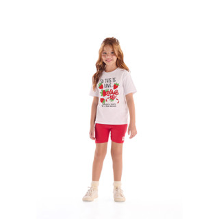 Conjunto Blusa Strass Ciclista Quimby em Oferta na Shopee