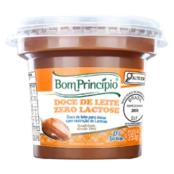 Doce de Leite Zero Lactose Bom Princípio Pastoso Cremoso Pote 350g