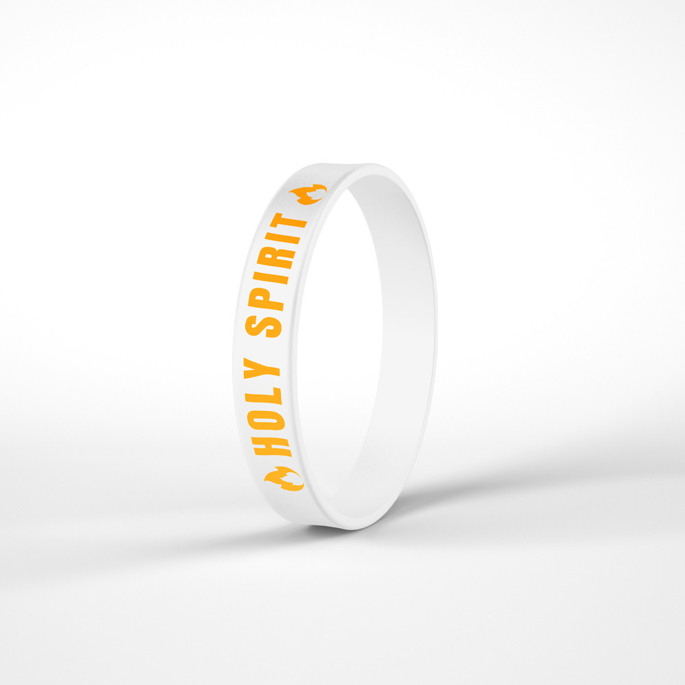 Pulseira De Silicone Branca | Holy Spirit em Oferta na Shopee