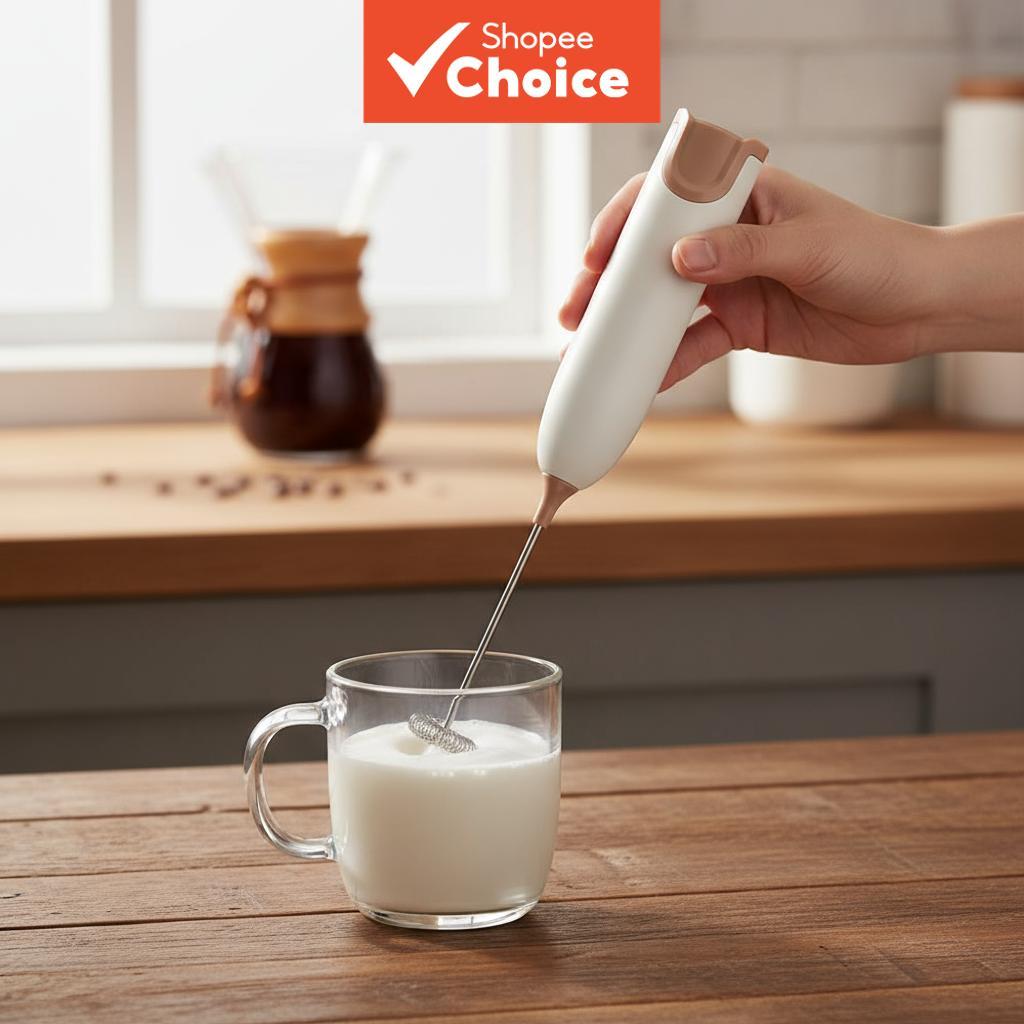 1pc Leite Elétrico Frother, Cozinha Bebida Foamer, Batedor Misturador, Café Cappuccino Creme Agitador, Batedor de Ovos,