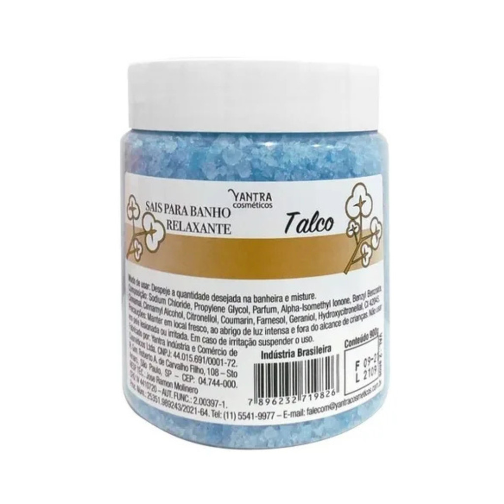 Sais Para Banho Banheira Relaxante - Fragrância Talco