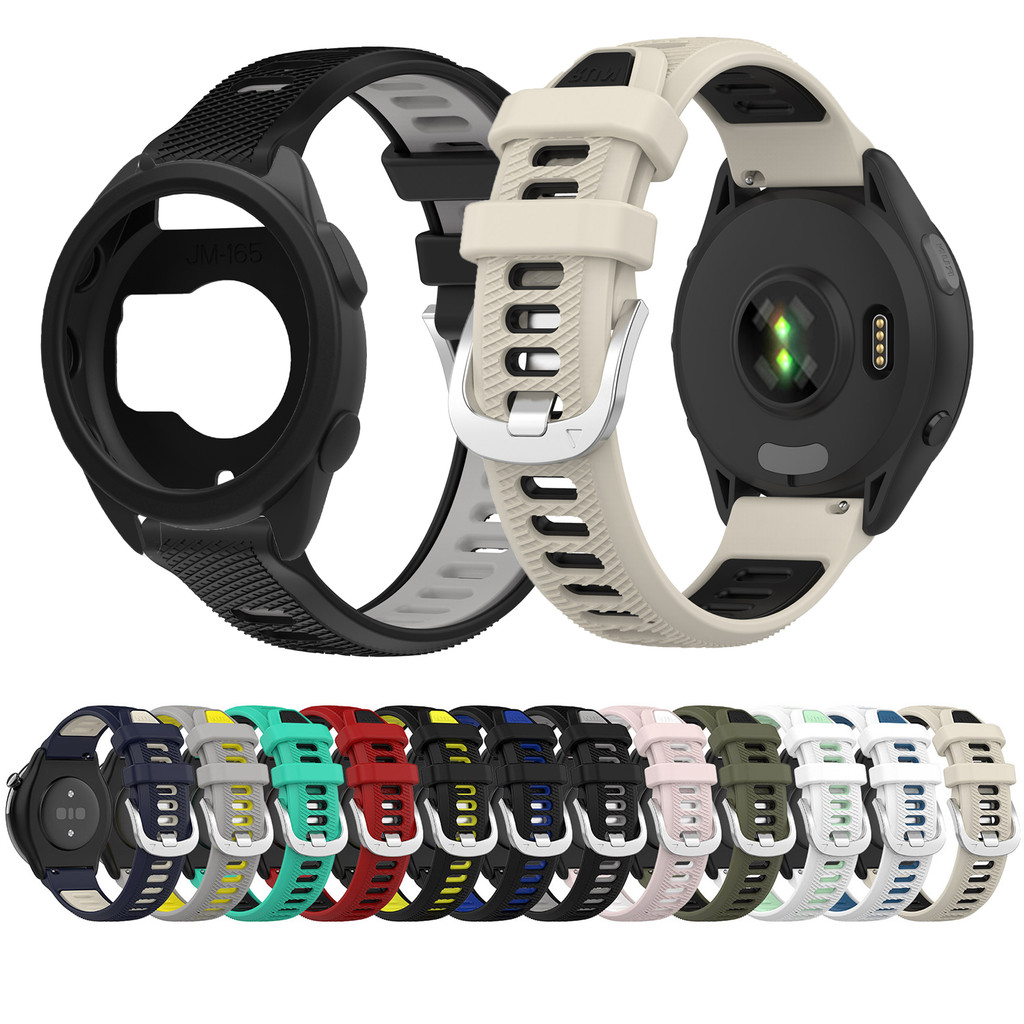 Pulseira De Silicone + Protetor De Tela De Capa Para Garmin Forerunner 165/165 Música De TPU Macia Substituição De Smart