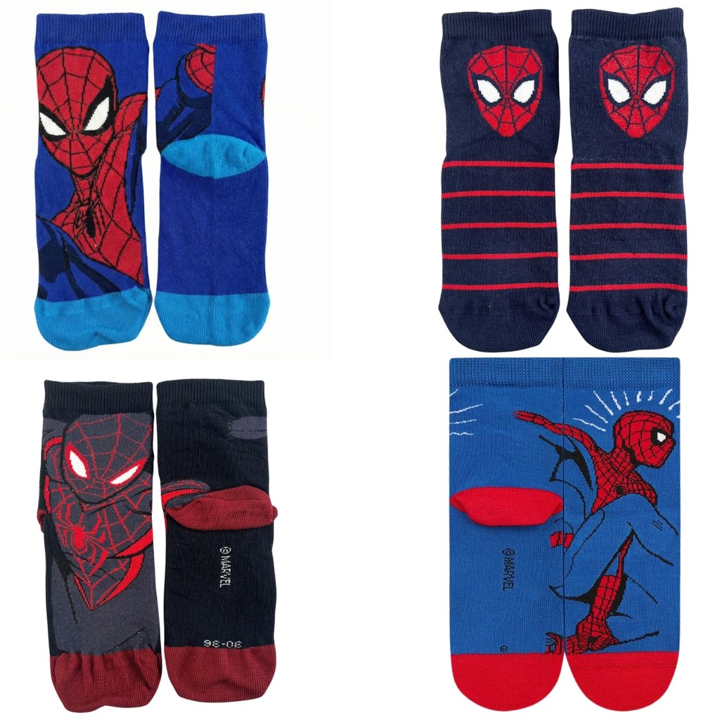 Meia Lupo Kids Cano Médio Homem Aranha Marvel Original Algodão Confortável