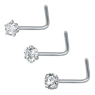 Piercing Nariz Nostril Estrela Pedra Zirconia 3mm Ponto De Luz coracao em Oferta na Shopee
