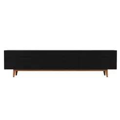 Rack para TV até 85 Polegadas Mazza 3 Gavetas Preto