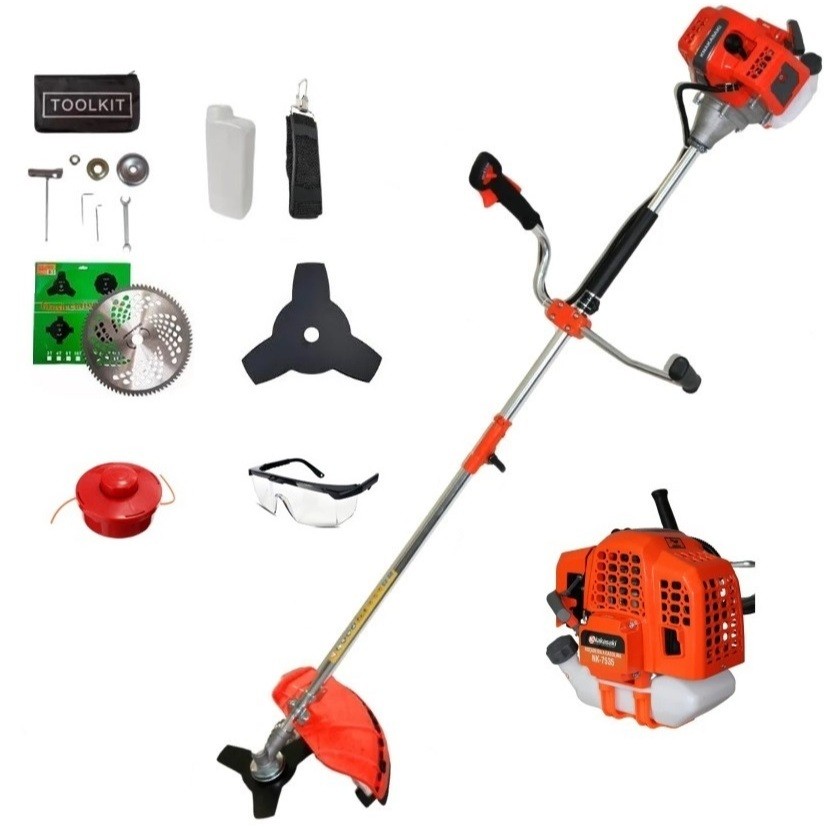 Roçadeira 3x1 Profissional a Gasolina 75cc 3.6HP Cabo Bipartido com Cinto