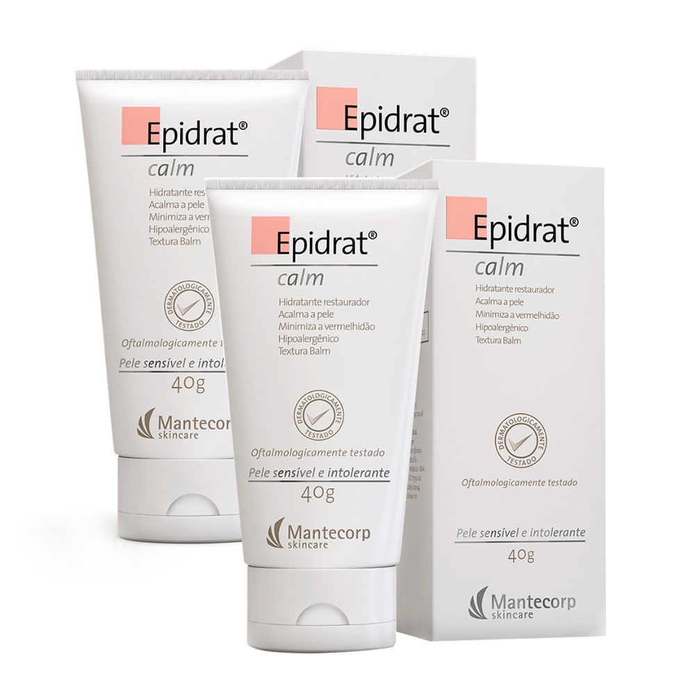 Kit 2 Epidrat Calm Hidratante Facial Restaurador 40g em Oferta na Shopee