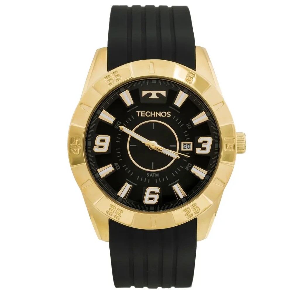 Relógio Technos Masculino Racer pulseira preta - 2115KZAB/8P