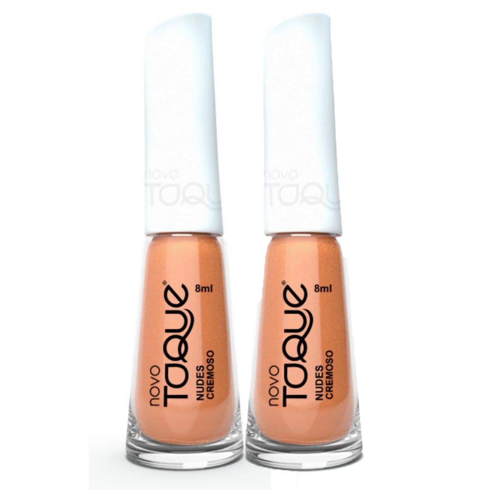 Kit 2 Esmalte Novo Toque Nudes Cremoso 8ml