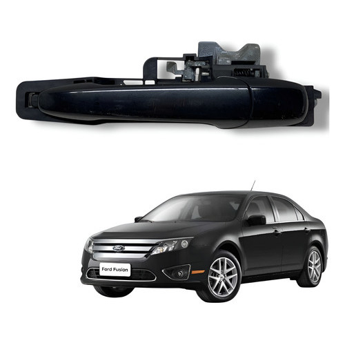 Maçaneta Externa Porta Traseira Esquerda Ford Fusion 2010 2011 2012 Preto