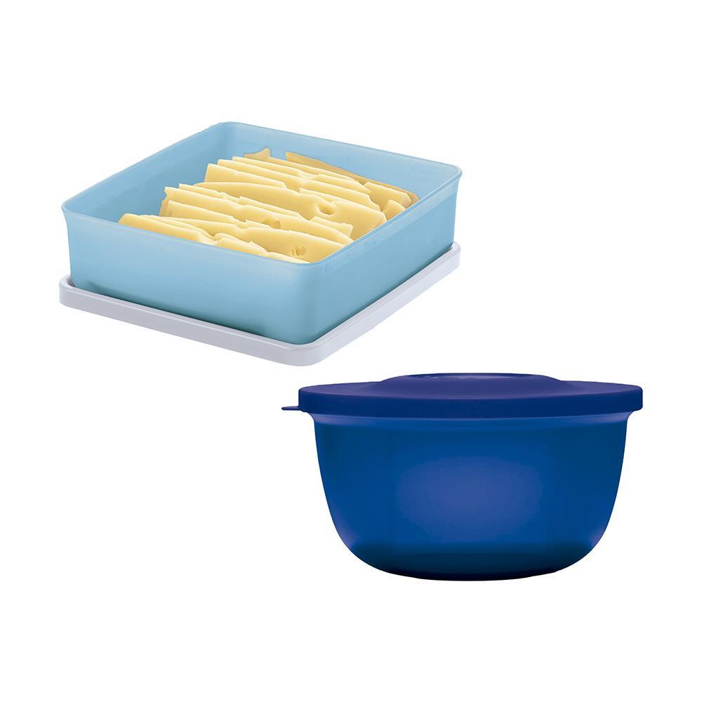 Kit Potes Tupperware Hermético Refri Line 400ml e Refri Safe 400ml