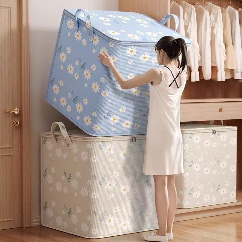 KIT 3 100L/145L/175L Caixa Multifuncional De Armazenamento De Grande Capacidade Para Colchas E Roupas Domésticas em Oferta na Shopee