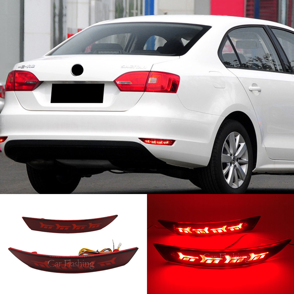 Led Jetta Mk6 Traseiro Sequencial Luz de Freio Luz diurna Luz de Seta Luz Led Vw Jetta