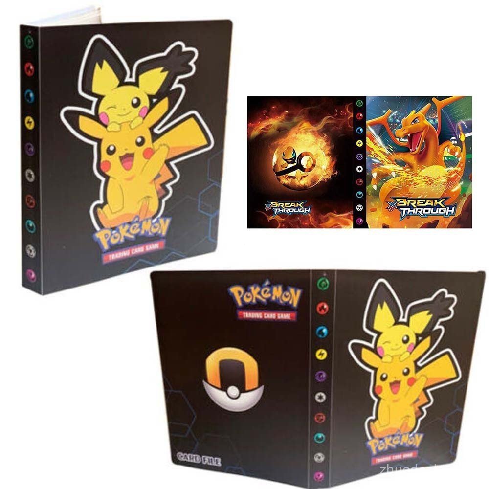Pokemon Cards Album Livro Lista Coletores Pasta Bolso Capacidade Titular 240Pcs 5YGZ