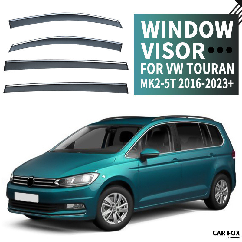 Adequado para Volkswagen touran janela viseira espelho retrovisor chuva sobrancelha VW touran viseira de janela alta qua