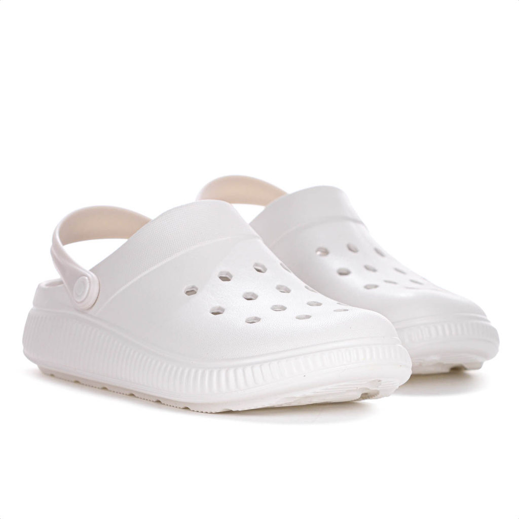Sandália Babuche Moleca Injetada Off White - Feminino em Oferta na Shopee