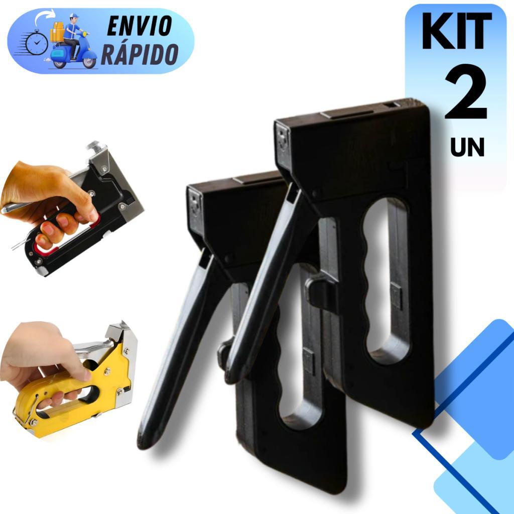 KIT 2 GRAMPEADORES TAPECEIRO PROFISSIONAL AÇO RESISTENTE BANCO COURO ESTOFADO SOFAS
