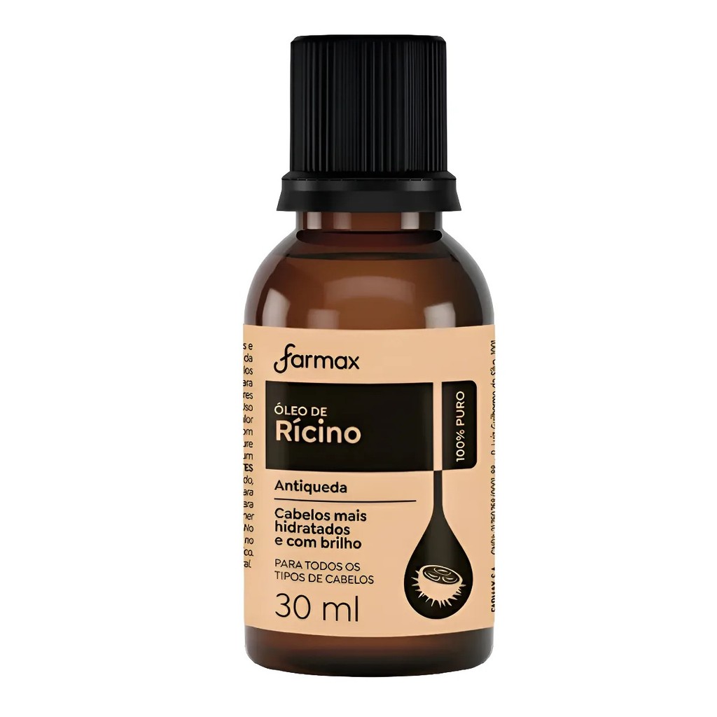 Óleo De Rícino Farmax 30ml 100% Puro KIT C/2 UN