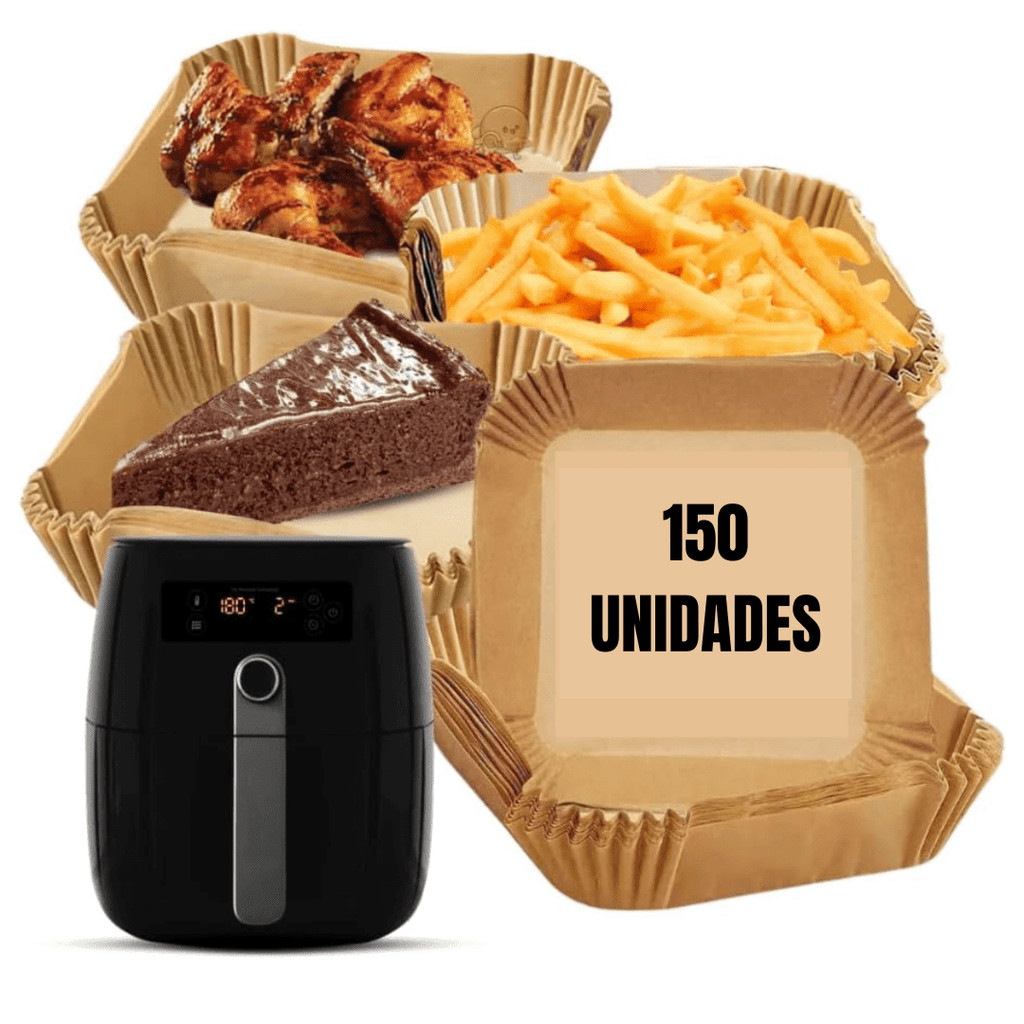 150 peças forro de papel descartável quadrado airfryer antiaderente para cozimento