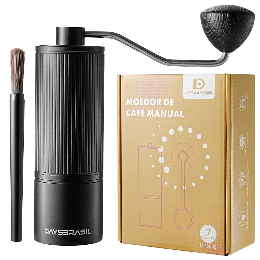 Moedor de Café Manual DaysBrasil 7 Lâminas Inox