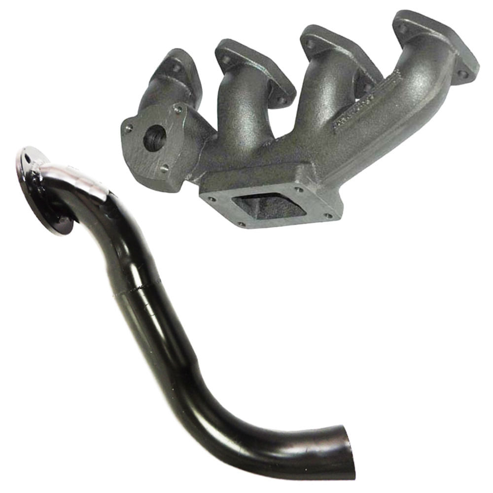 COLETOR DE ESCAPE PARA TURBO GM CHEVETTE / CHEVY 500 / MARAJÓ + SAÍDA DE ESCAPE