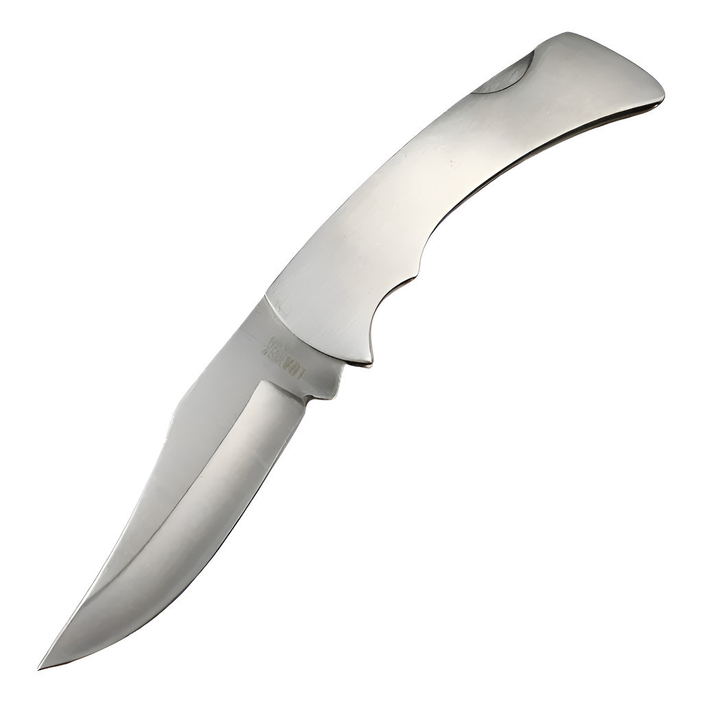 Canivete Cliper De Bolso Barretos Inox Prateado Resistente com ótimo fio de corte