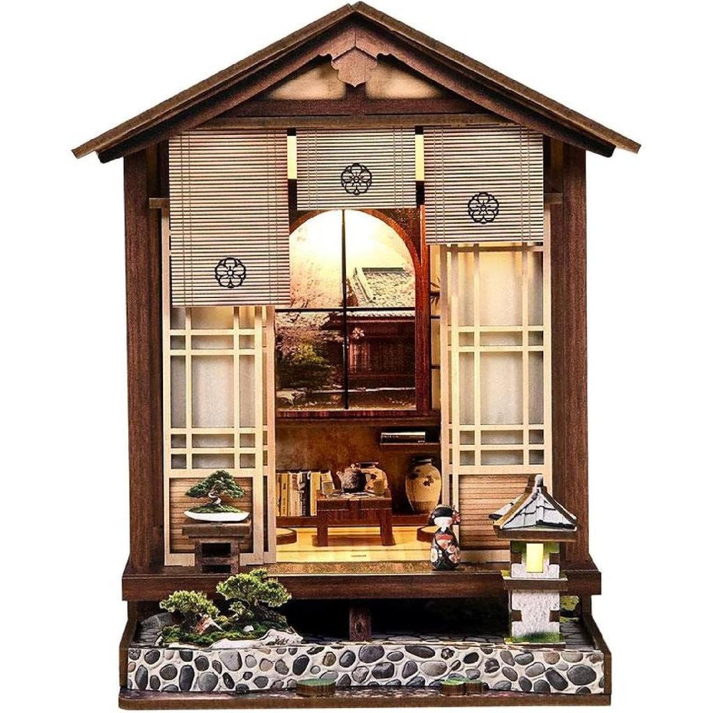 Kits De Recanto De Livro Para Adultos , Boneca Em Miniatura , Casa Pequena , Conjunto De Canto Japonês , Mini Kit De Con