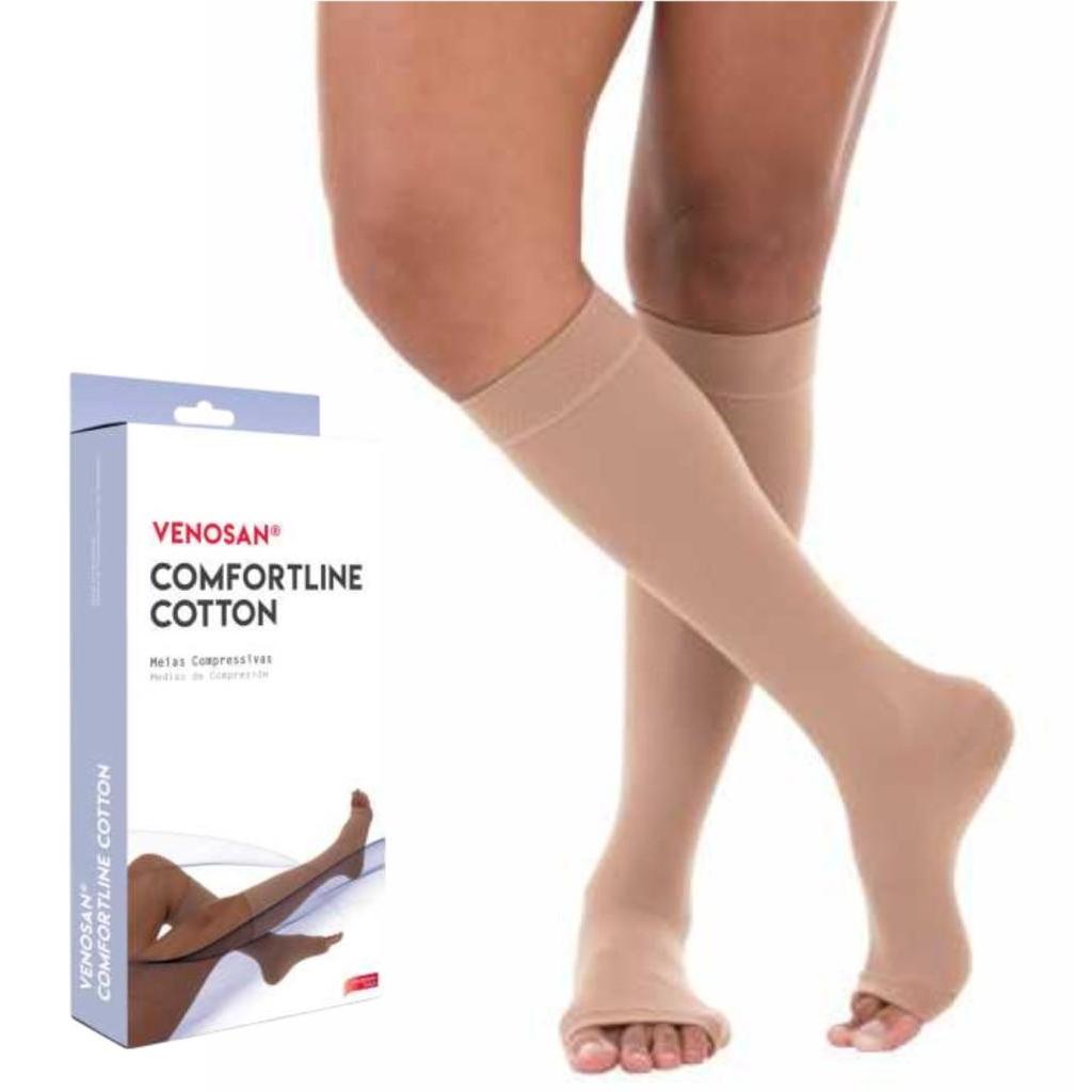 Meia 3/4 Venosan Comfort Cotton 20-30mmhg Média Compressão