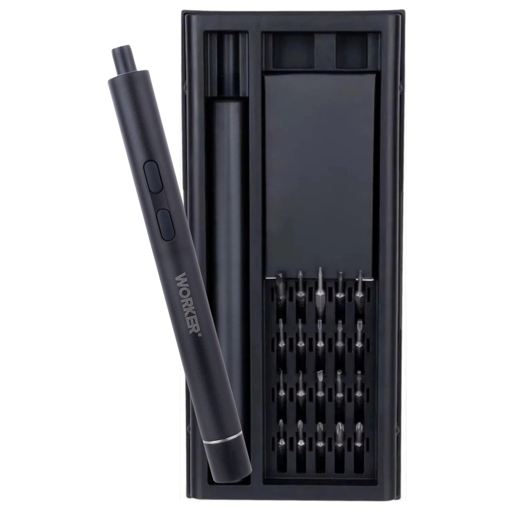 Parafusadeira Elétrica de Precisão Tipo Caneta Worker T8 Bateria Recarregável com 20 Peças em Oferta na Shopee