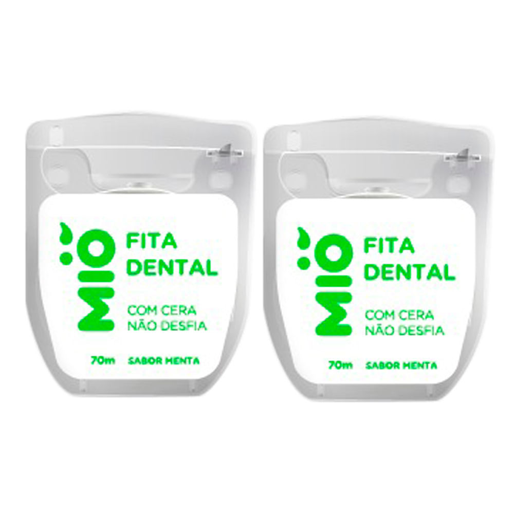 Kit 2 Fita Dental Mió Sabor Menta 70m em Oferta na Shopee