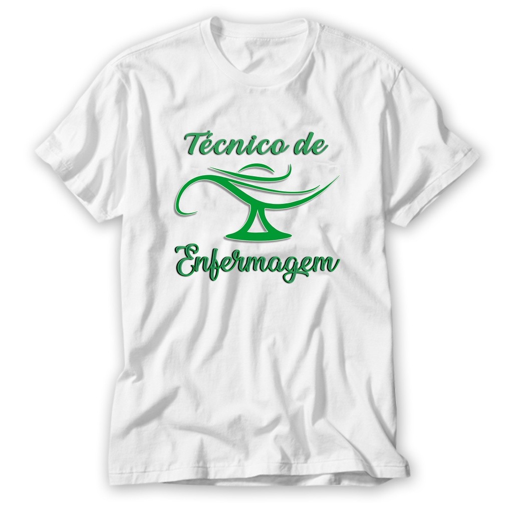 Camisa Camiseta Algodão Técnico de enfermagem enfermeira enfermeiro unissex Blusa Premium Postagem Imediata