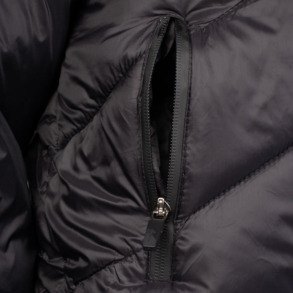 Detalhes do Jaqueta Feminina Kappa Padding Sport Vivier Puffer Preto