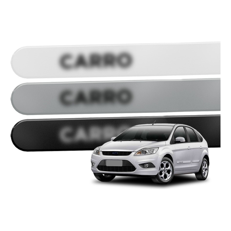 Jogo Friso Lateral  Redondo Focus 2009 2013 Todas Cores