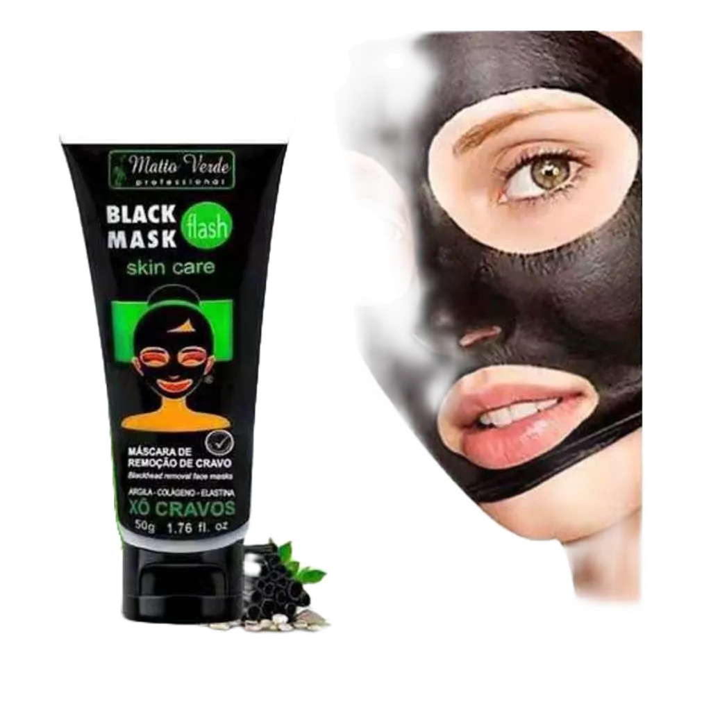 Mascara Bisnaga Black Mask Flash Matto Verde Xo Cravos