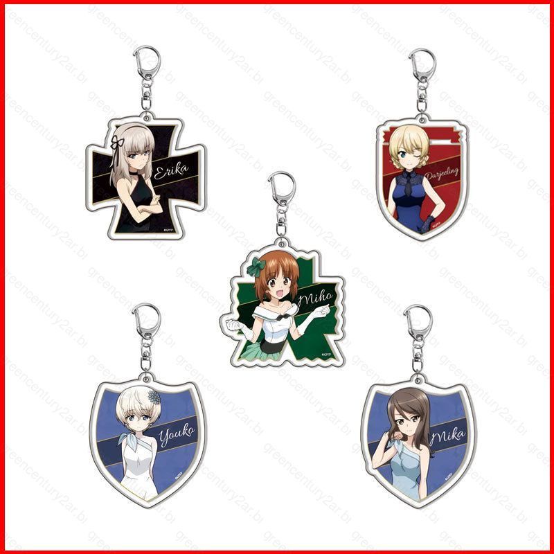 Meninas E PANZER Nishizumi Miho Acrílico Chaveiro Mochila Pingente Anime Isuzu Hana Acessório