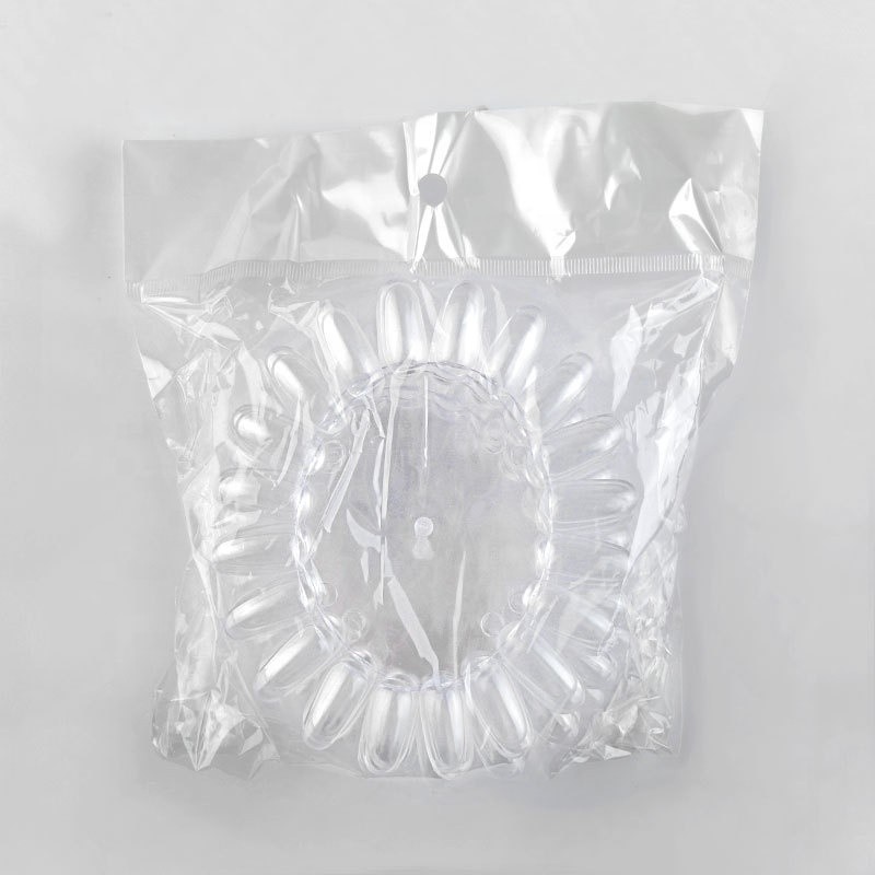 Leque kit c/50 Almond Para Demostração De Esmalte Transparente Cores Mostruário Com Argola Para Pendurar