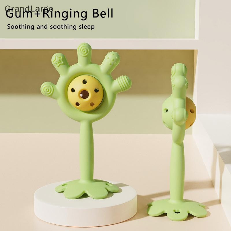 [GrandLarge] 1 Peça Bonito Dos Desenhos Animados Silicone Bebê Mordedor Brinquedos Forma Palma Chocalho Adereços Para Cr