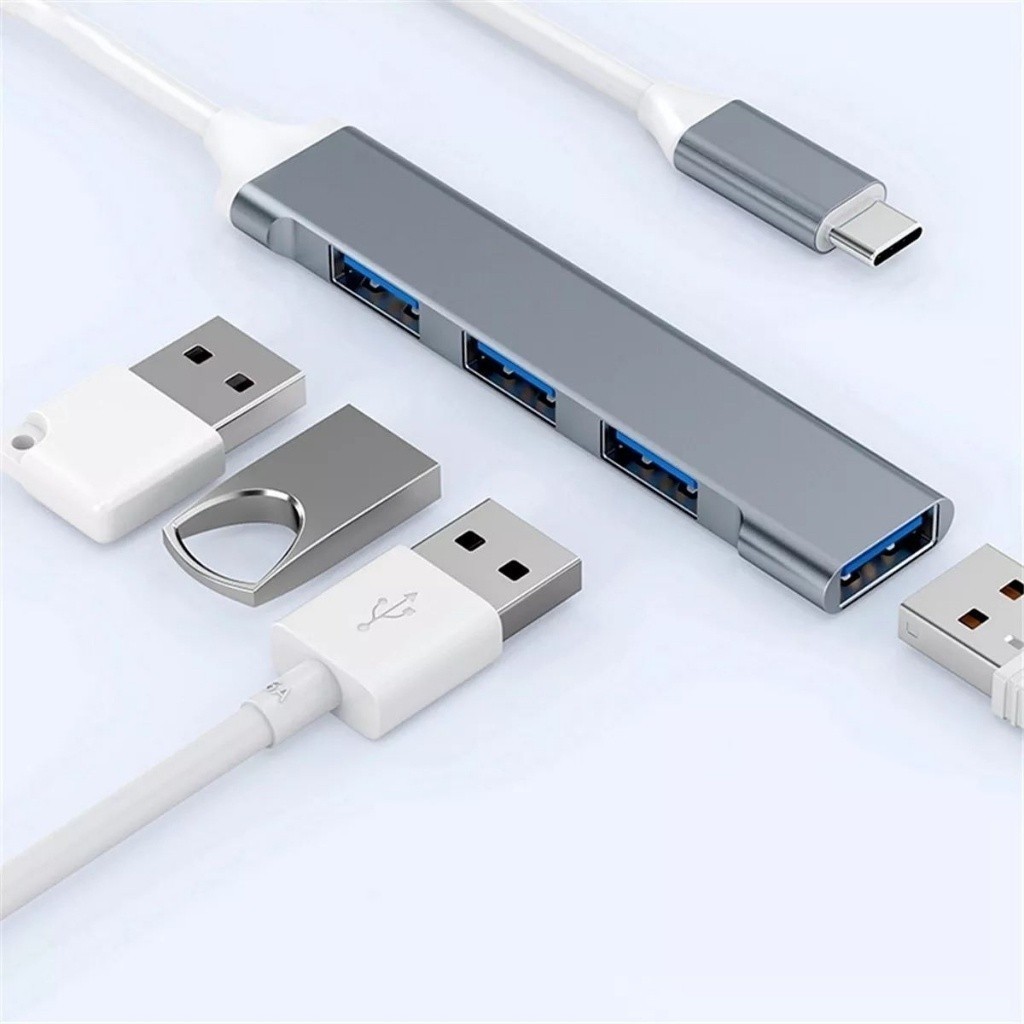 Hub Usb - c  4 Portas USB/ tipo-c /  3.0 5 Gbps GTI IMPORTADORA Ultra