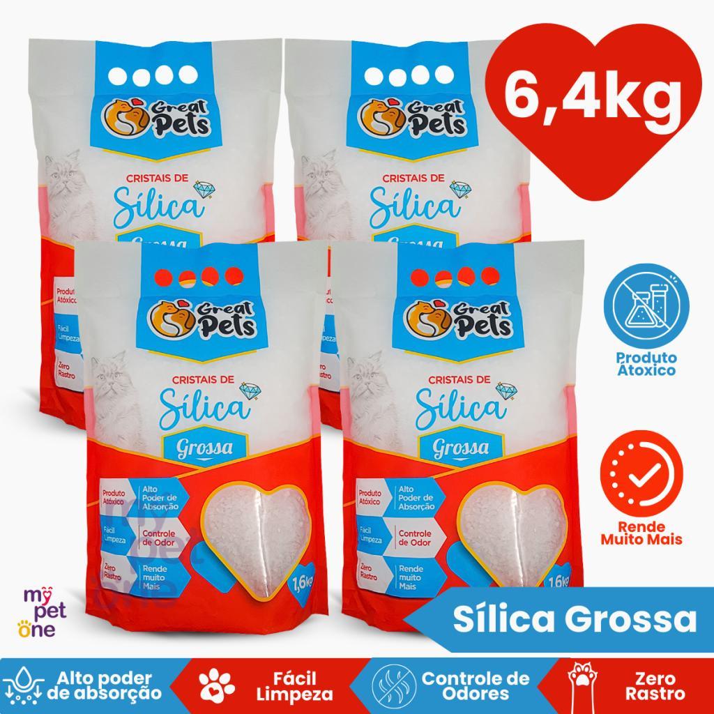 Areia Sílica Grossa Great Pets para Gatos - 1,6Kg a 6,4Kg em Oferta na Shopee