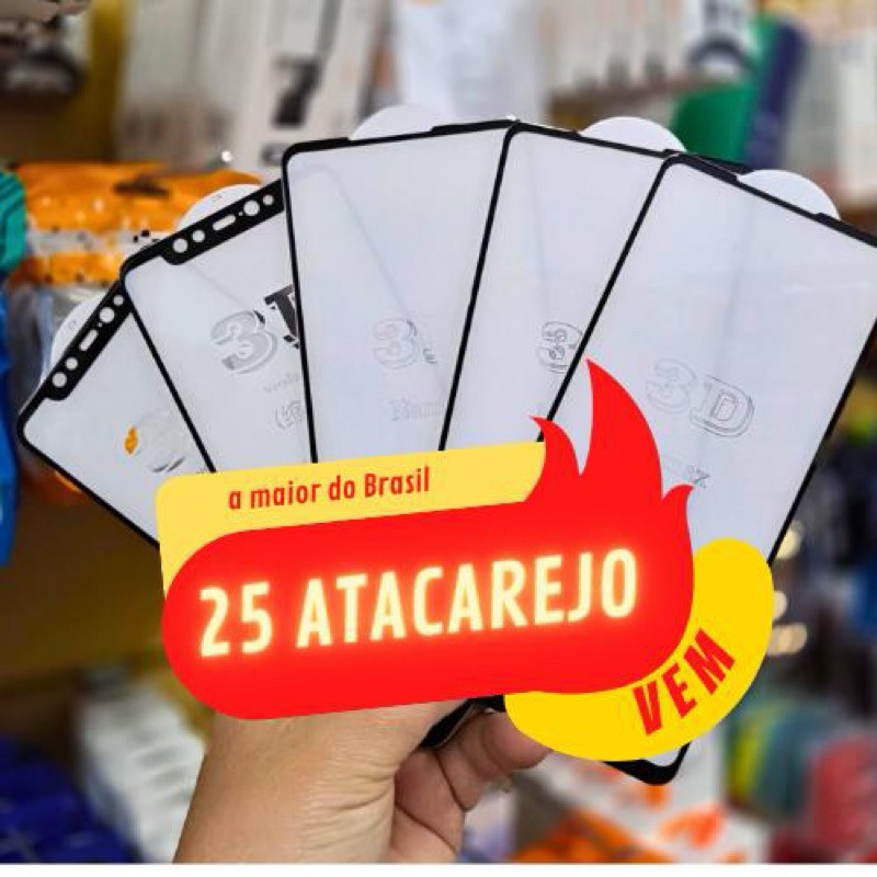 Oferta de oportunidade kit 500 peliculas 3d, 12d e 9d atacado revenda