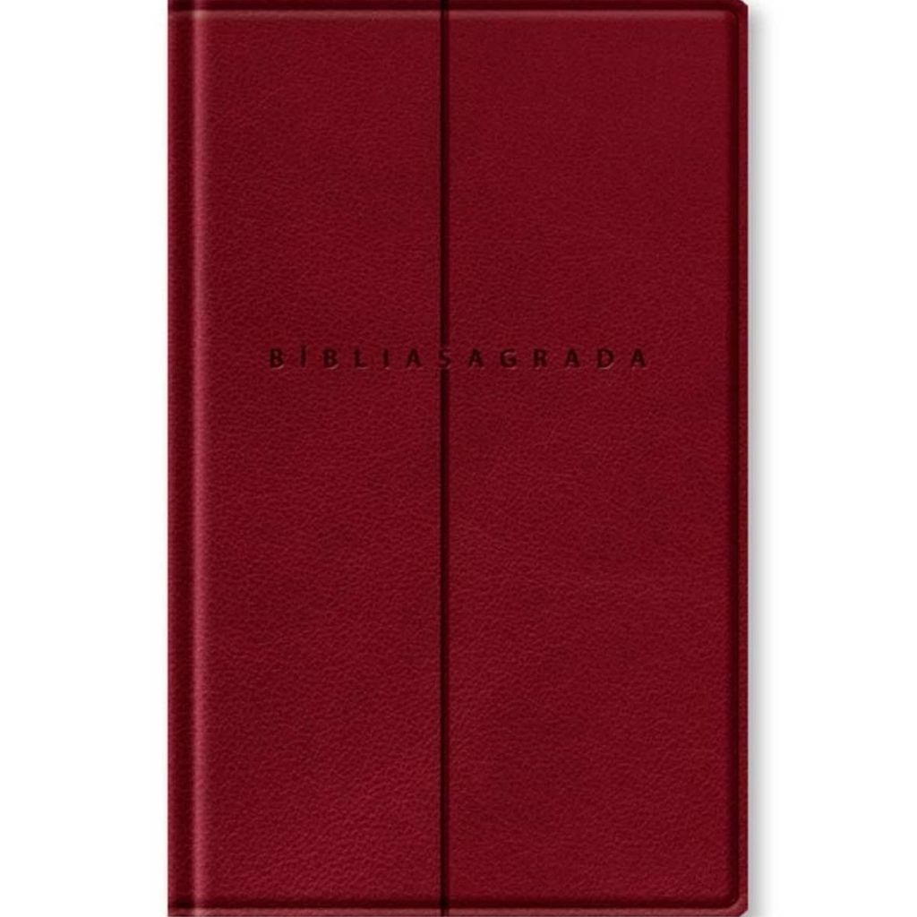 Bíblia Sagrada Slim | NVI | Com Mapas Mentais Palavras de Jesus em Vermelho | Capa Luxo Vinho em Oferta na Shopee