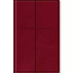 Bíblia Sagrada Slim | NVI | Com Mapas Mentais Palavras de Jesus em Vermelho | Capa Luxo Vinho