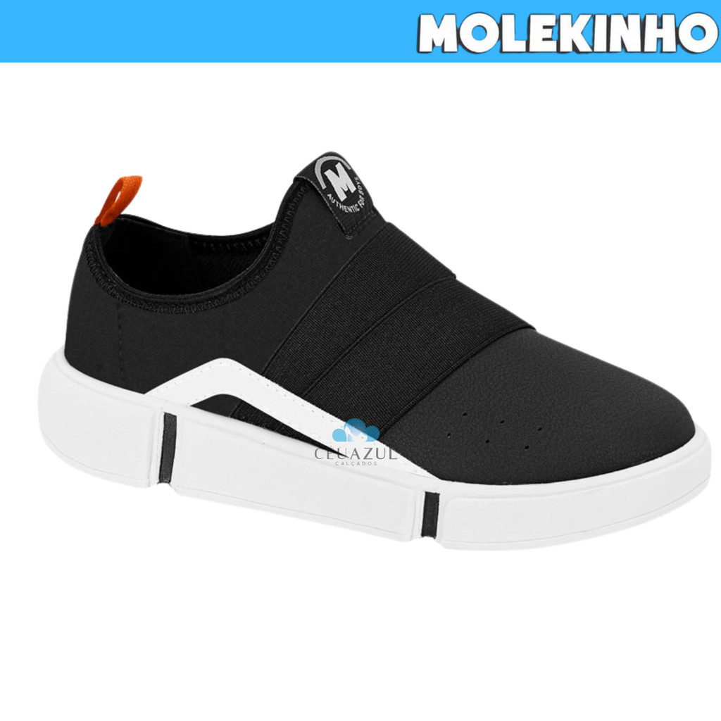 Tênis Molekinho Infantil Menino Slip On Calce Fácil Conforto Original em Oferta na Shopee