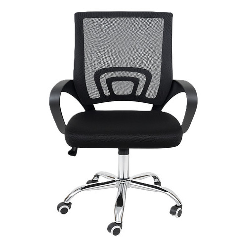 Cadeira Escritório Ergonômica Confortável Luxo Preto Tecido