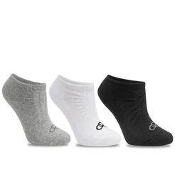 Kit 3 Meias Olympikus Invisível Fitness Algodão