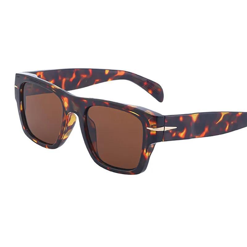 Óculos de Sol Retrô Masculinos, Tendência de Moda, UV400, Óculos de Sol Anti-Ultravioleta para Mulheres, Óculos de Sol V