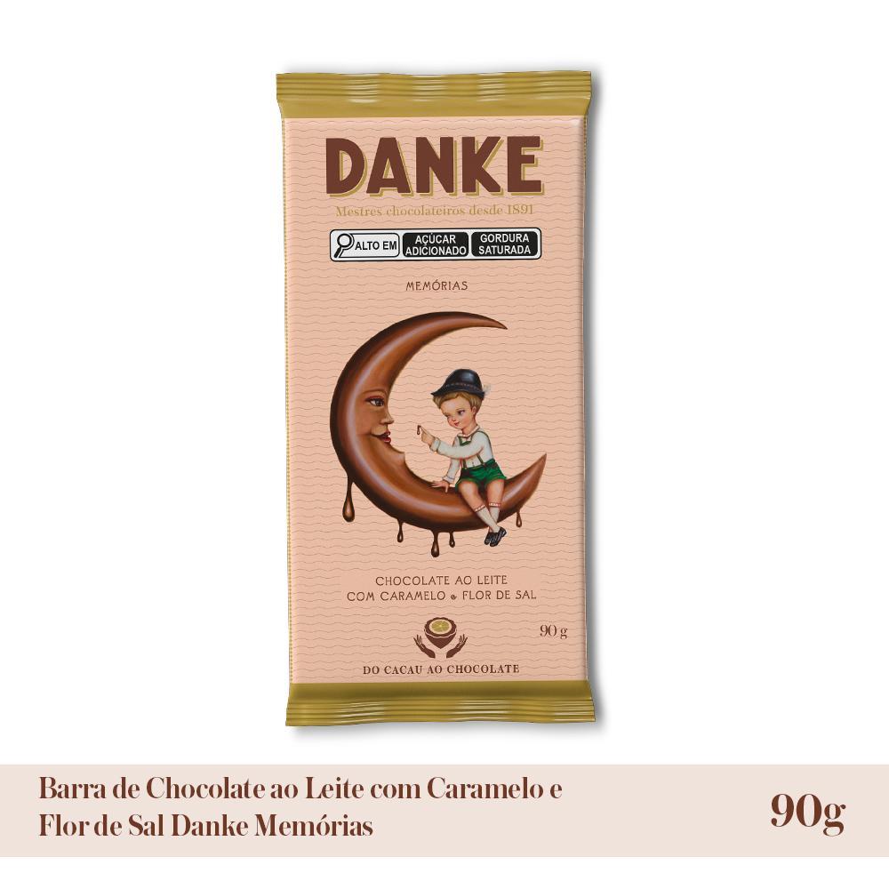 Chocolate Ao Leite Caramelo E Flor De Sal Danke Memórias 90G