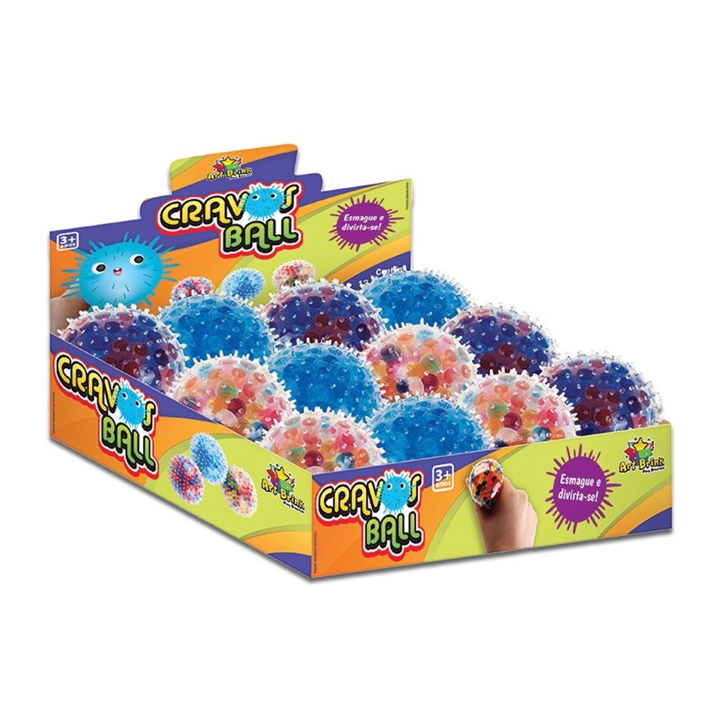 Kit 3 Bolinhas Massagem Cravos Balls Macias Sensorial Anti-Stress Autismo Bola De Espremer Esmagar