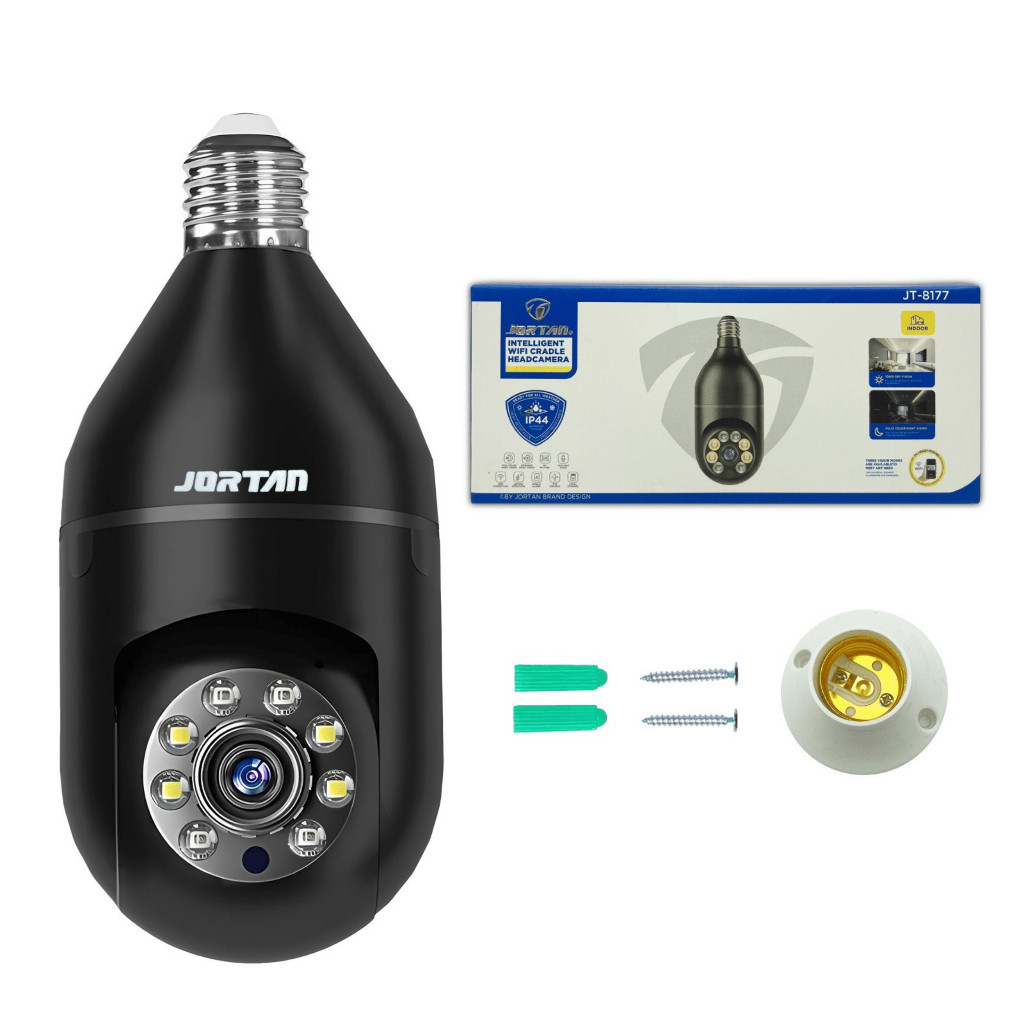 KIT2 Câmera de Vigilância e Segurança Wi-Fi  Com Microfone e Alto-falante Visão Noturna, 360°via App yosse