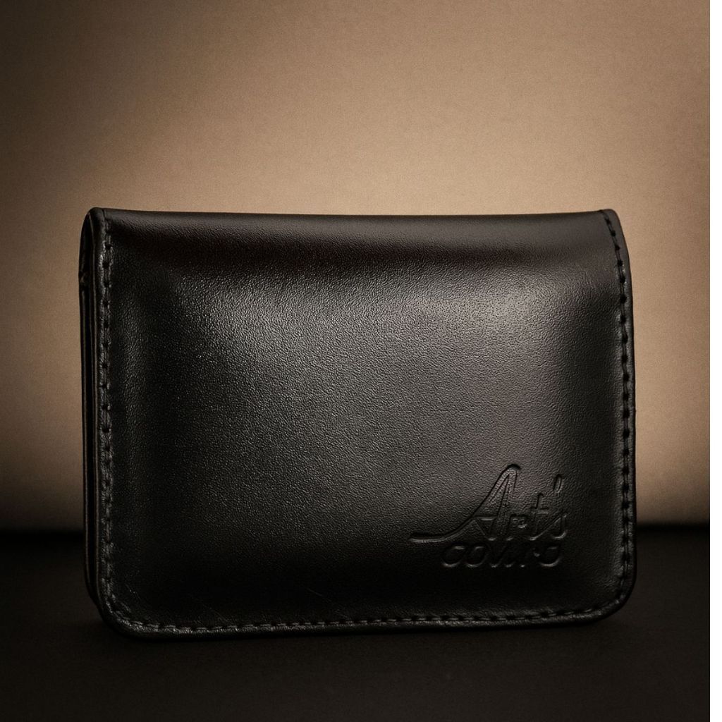 Carteira em Couro Masculina Smart Two de Couro Legitimo Masculino para homem pequena porta CNH Cartão e Dinheiro